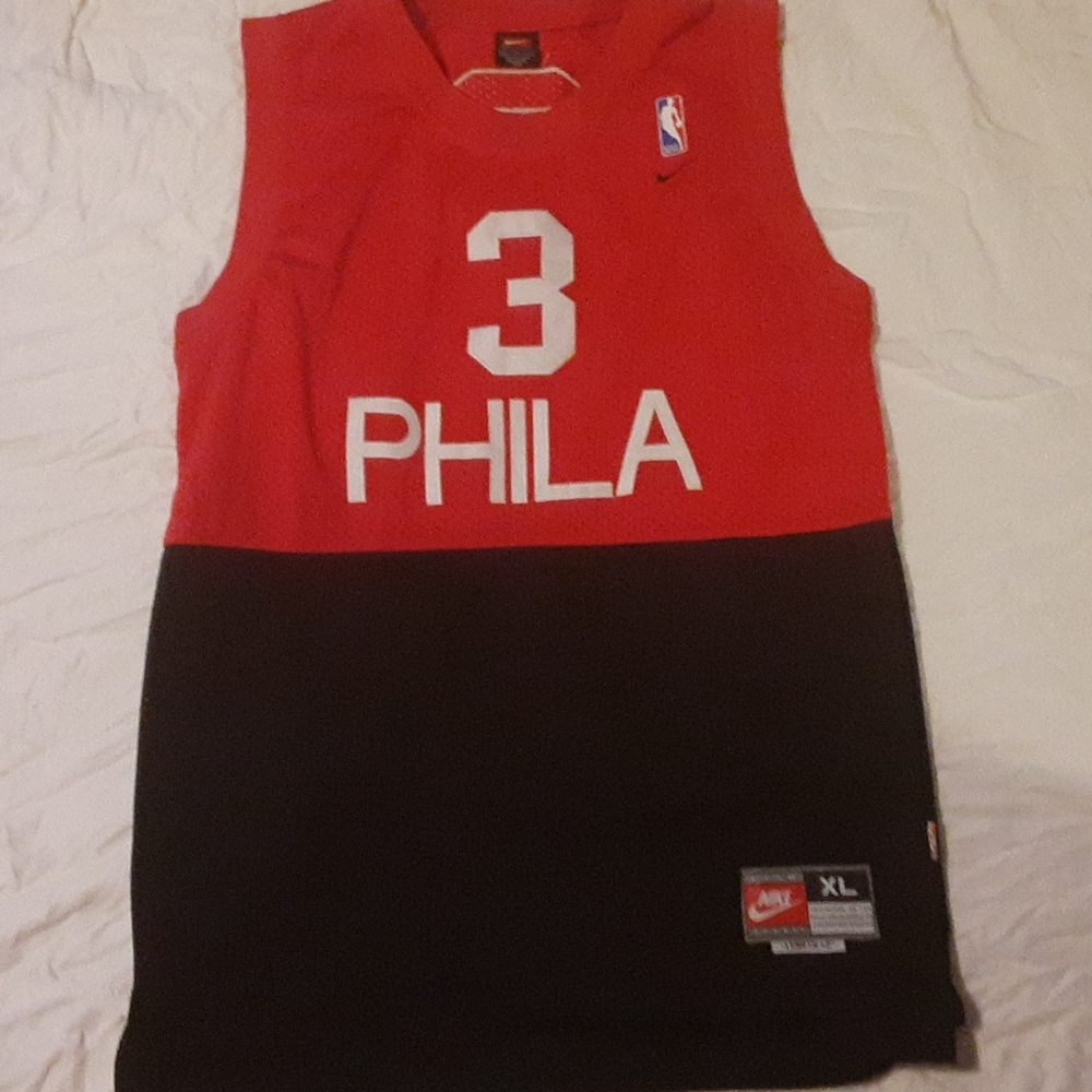 Mens XL nike Iverson Philadelphia 76ers jersey